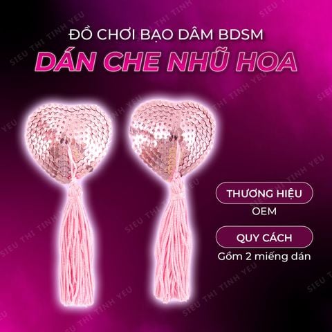 Đồ chơi BDSM miếng dán che nhũ hoa