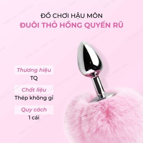 Đồ chơi hậu môn đuôi thỏ hồng quyến rũ