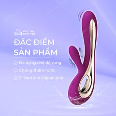 Dương vật giả cao cấp Lelo Soraya 2 12 chế độ rung dùng pin sạc