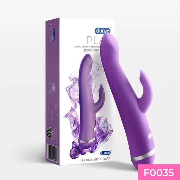 Dương vật giả Durex Dual-Head Vibrator- Pulsing 5 chế độ rung dùng pin