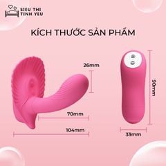 Dương vật giả Pretty Love Fancy Clamshell hình vỏ sò rung 30 chế độ dùng pin