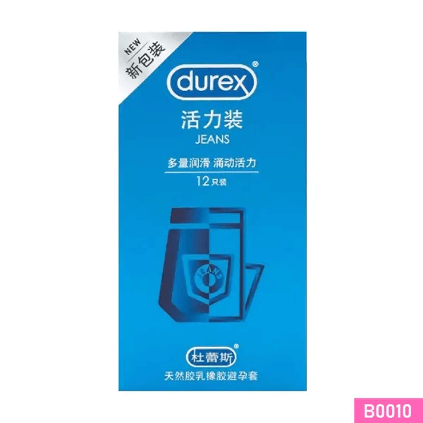 Bao cao su Durex Jeans siêu mỏng nhiều gel bôi trơn Hộp 12 cái