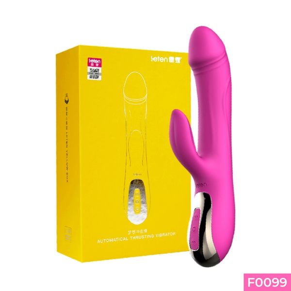 Dương vật giả cao cấp Leten Thrusting Vibrator rung thụt 10 chế độ tỏa nhiệt làm ấm dùng sạc