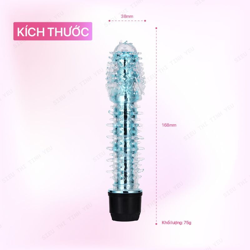 Dương vật giả Baile cầm tay có gai rung mạnh dùng pin