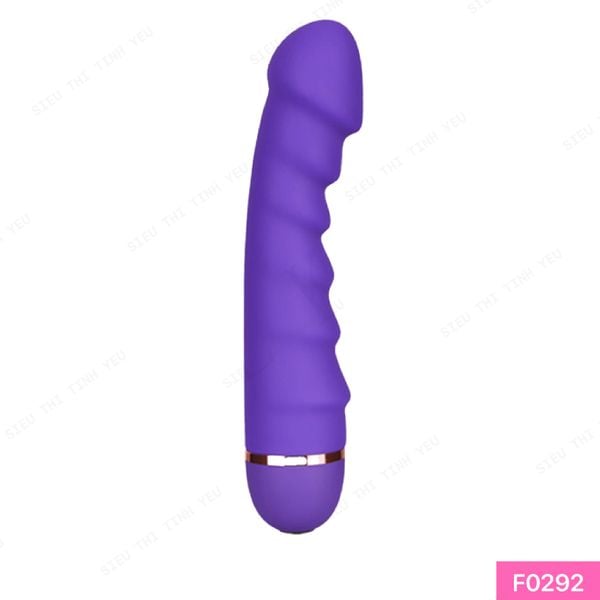Dương vật giả đa chế độ rung màu tím dùng pin