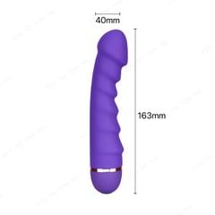 Dương vật giả đa chế độ rung màu tím dùng pin