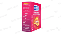 Bao cao su Durex Pleasuremax thân gân và gai hạt nổi nhỏ Hộp 3 cái