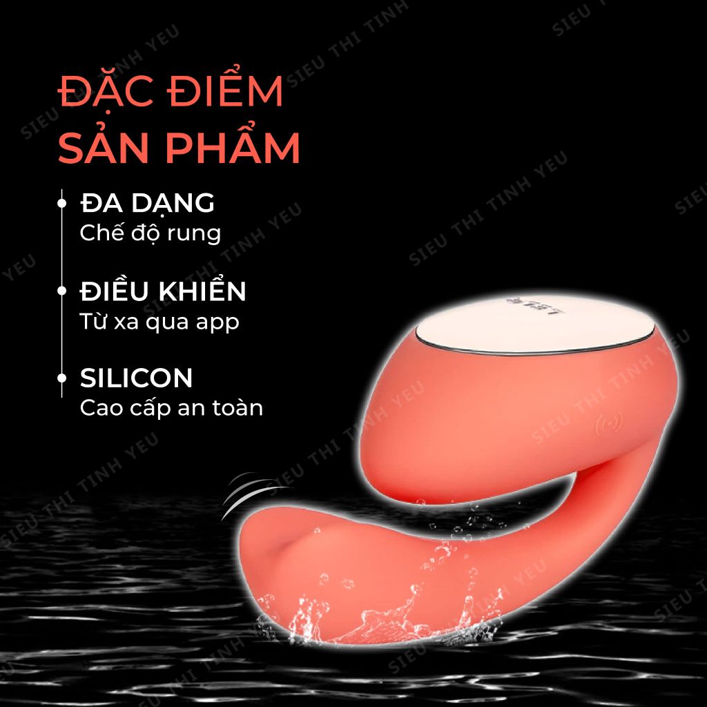 Trứng rung LeLo Ida Wave 10 chế độ rung kết nối qua app pin sạc