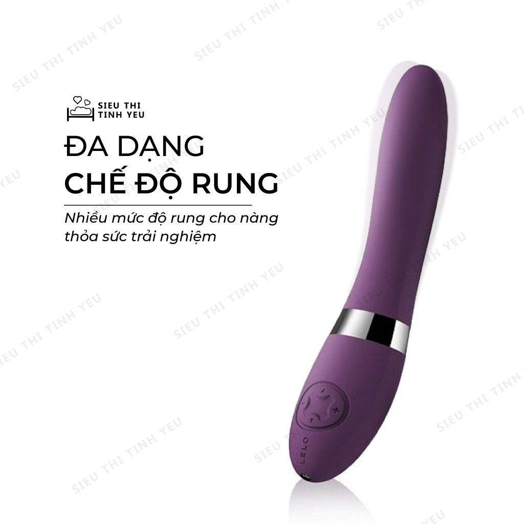 Máy Massage điểm G cao cấp Lelo Elise2 đa chế độ rung dùng pin sạc