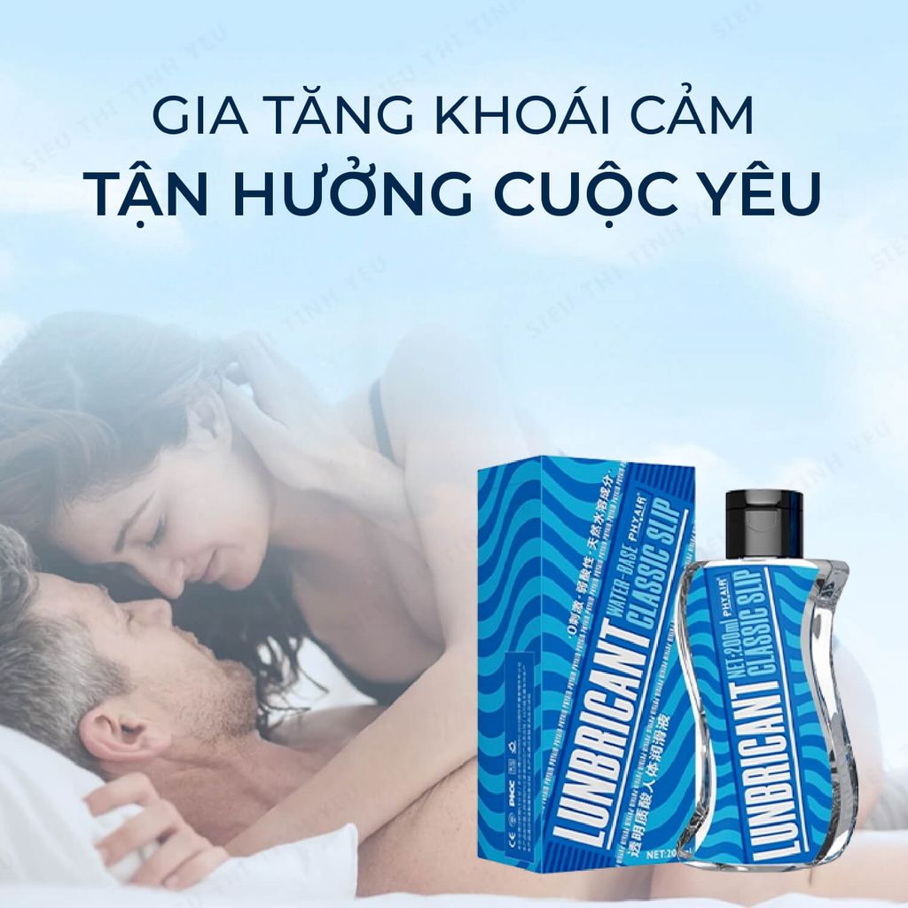 Gel bôi trơn Phyair Classic Slip gốc nước chai 200ml