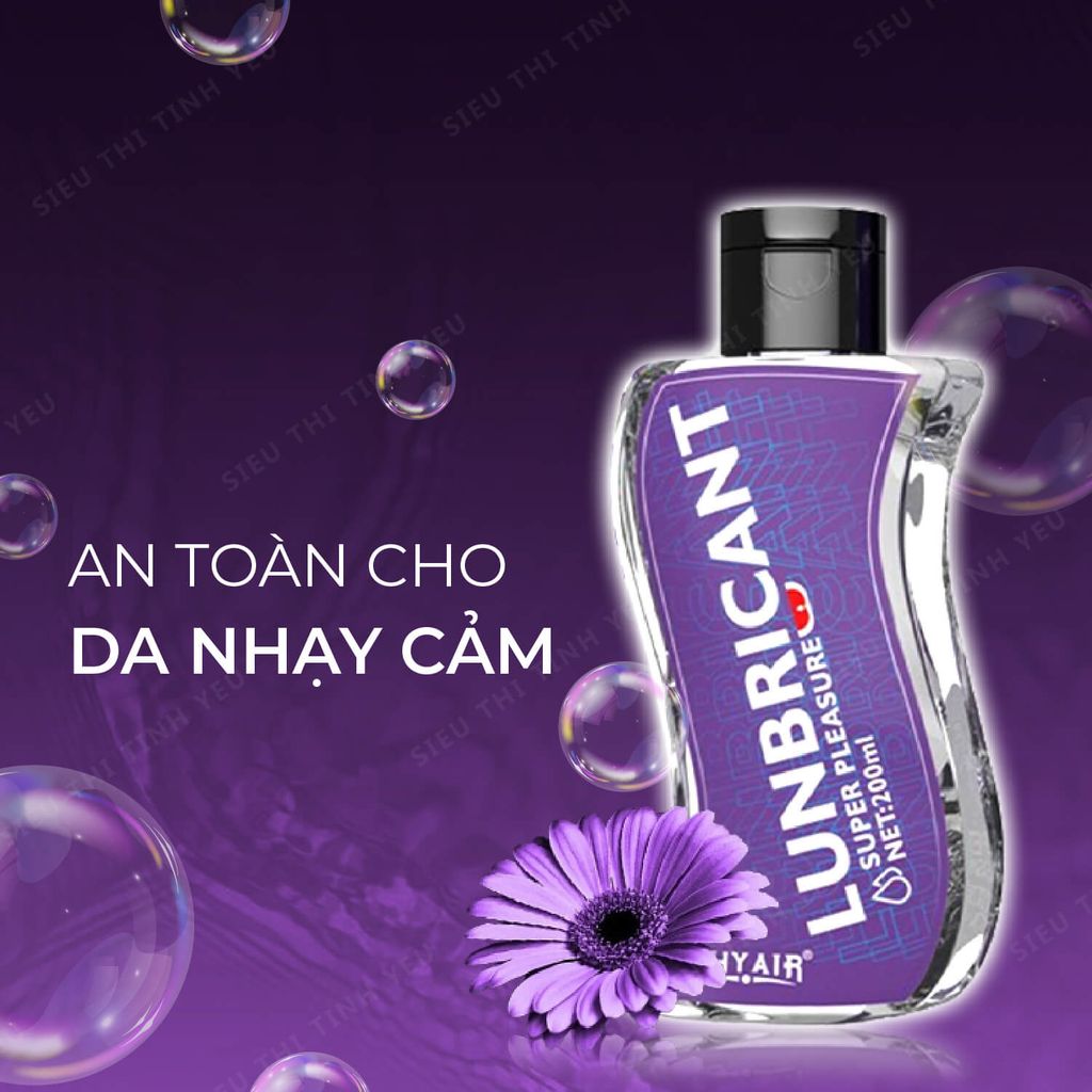 Gel bôi trơn Phyair Super Pleasure gốc nước mượt mịn chai 200ml