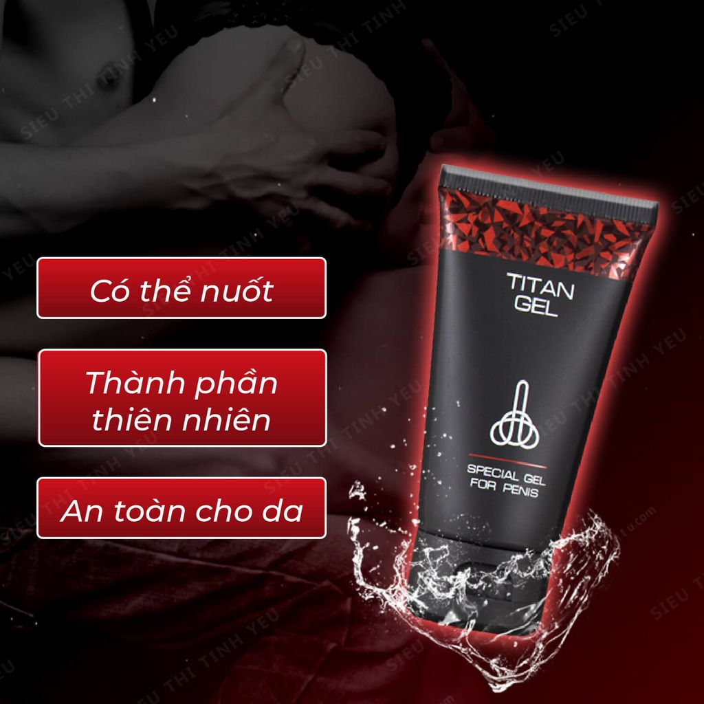 Gel bôi trơn Titan tăng kích thước tuýp 50ml