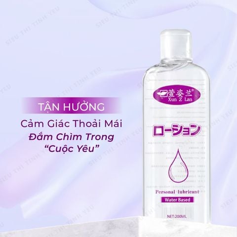 Gel bôi trơn Xun Z Lan gốc nước chai 200ml