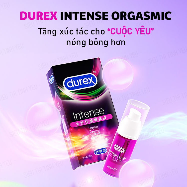 Gel bôi trơn Durex Intense Orgasmic tăng khoái cảm chai 10ml