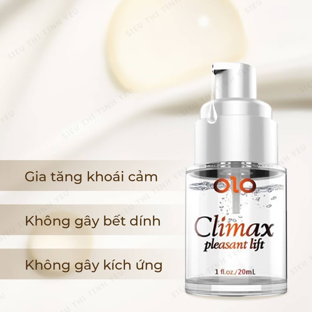 Gel bôi trơn OLO Climax Pleasant Lift tăng khoái cảm chai 20ml