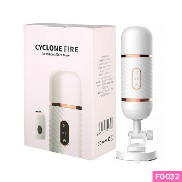 Dương vật giả dính tường Dibe Cyclone Fire rung thụt đa chế độ điều khiển từ xa dùng sạc