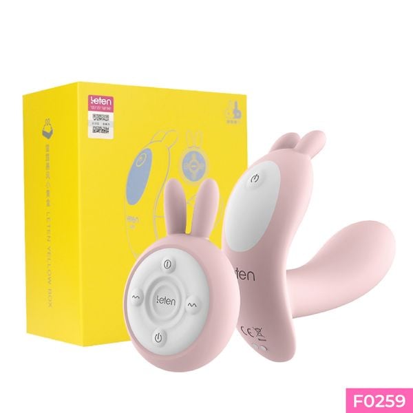 Trứng rung Leten Butterfly Vibrator 10 chế độ rung tạo nhiệt pin sạc màu hồng