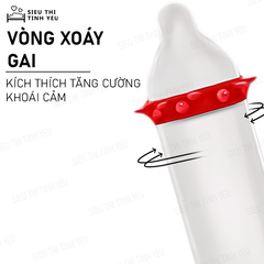 Bao cao su Beilile Pleasure More Rồng Xanh vòng gai hạt lớn Hộp 2 cái + Tặng 1 cái khác loại