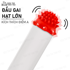 Bao cao su Beilile Pleasure More Rồng Đỏ đầu gai hạt lớn Hộp 2 cái + Tặng 1 cái khác loại