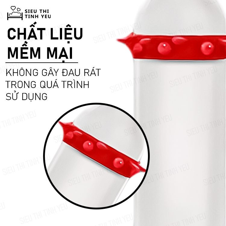 Bao cao su Beilile Pleasure More Rồng Xanh vòng gai hạt lớn Hộp 2 cái + Tặng 1 cái khác loại