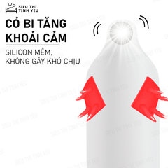 Bao cao su OLO Cá Thần nhiều gai cạnh có bi mềm 1.5cm hộp 1 cái