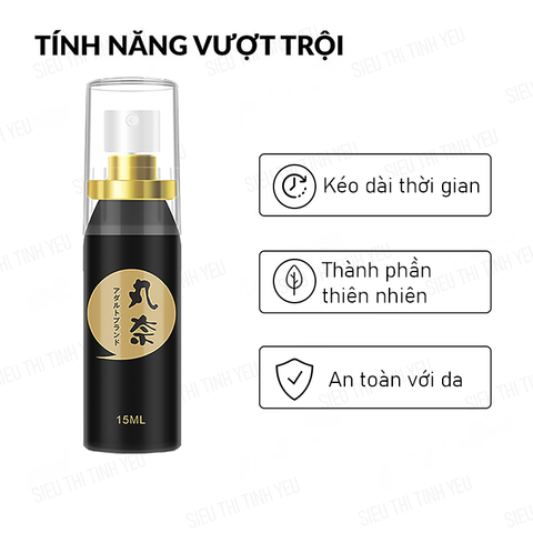 Chai xịt Panduola Lasting Spray Black kéo dài thời gian 15ml