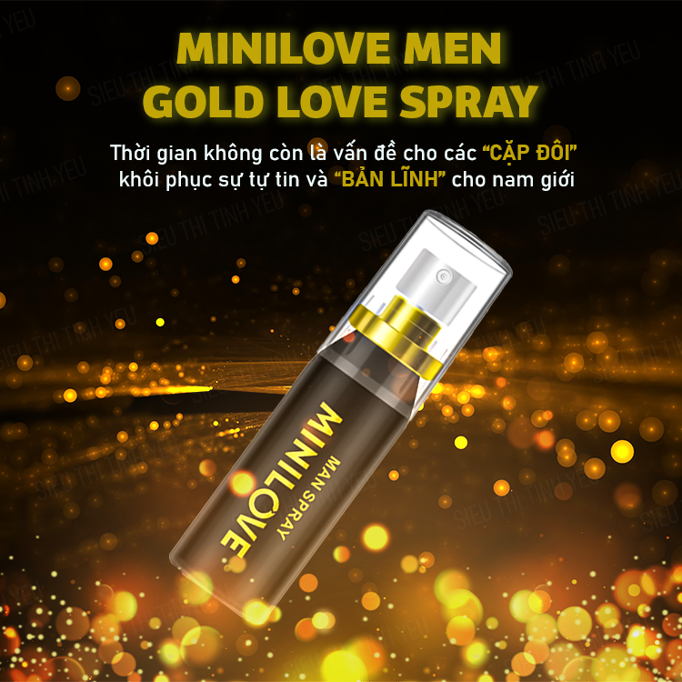 Chai xịt MiniLove Men Gold Love Spray kéo dài thời gian 15ml