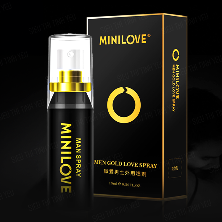 Chai xịt MiniLove Men Gold Love Spray kéo dài thời gian 15ml