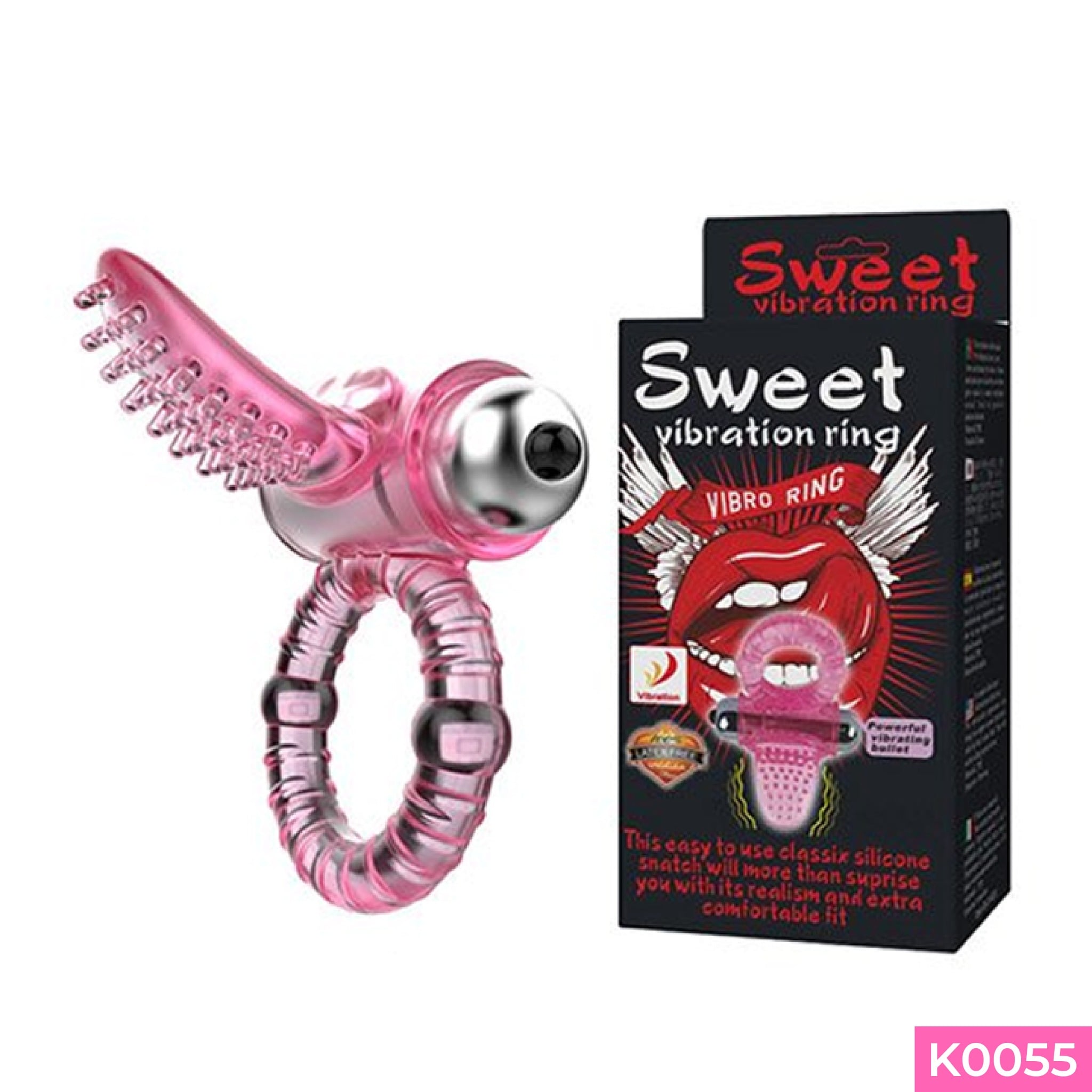 Vòng đeo Baile Sweet kéo dài thời gian có rung gai nổi lớn dùng pin