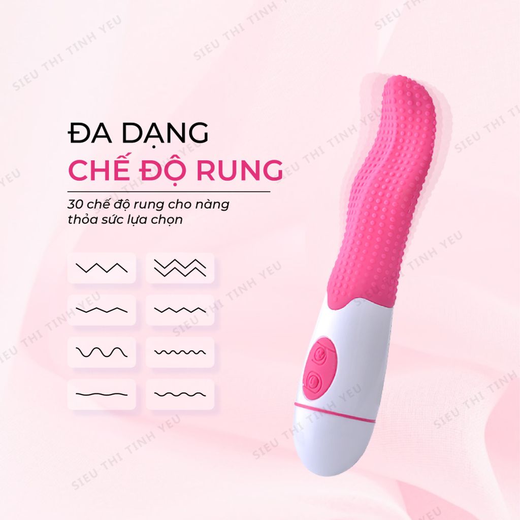 Lưỡi rung Female Vibrator 30 chế độ rung dùng pin