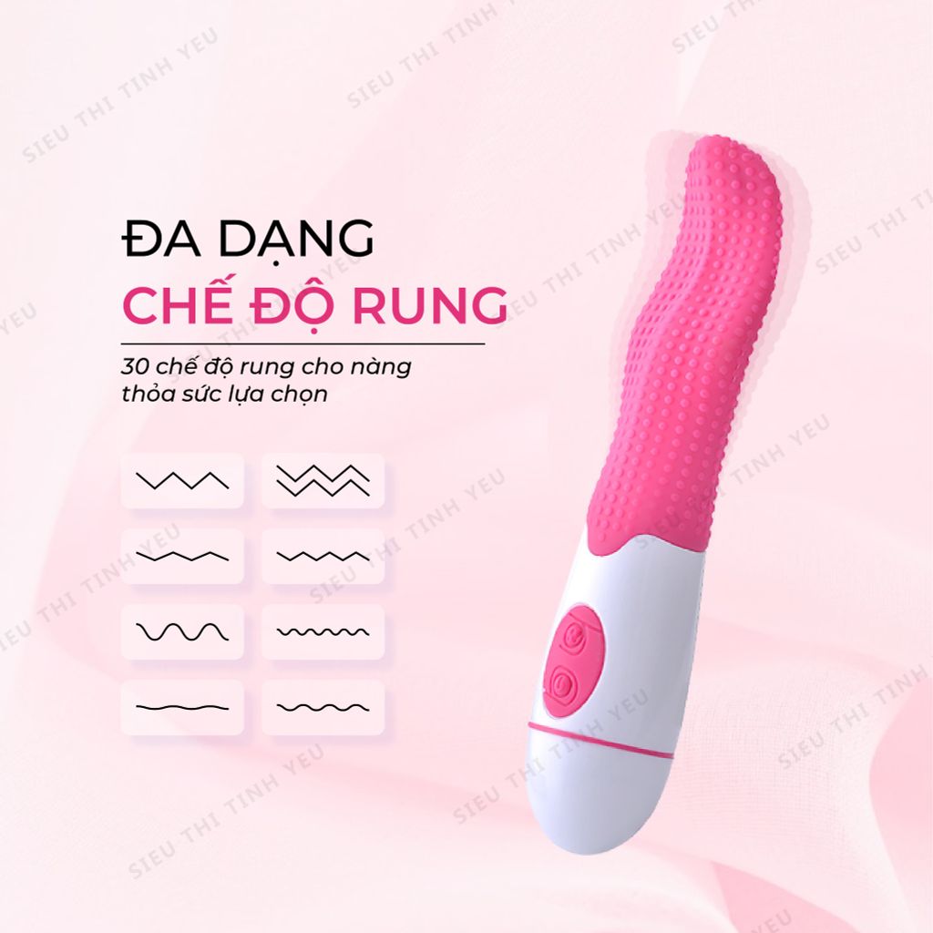 Lưỡi rung Female Vibrator 30 chế độ rung dùng pin sạc