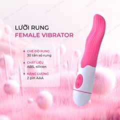 Lưỡi rung Female Vibrator 30 chế độ rung dùng pin sạc