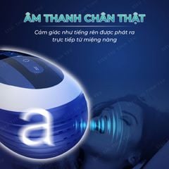 Âm đạo giả Leten Rotating Masturbation AC rung thụt xoay ngoáy đa chế độ có tiếng rên pin sạc