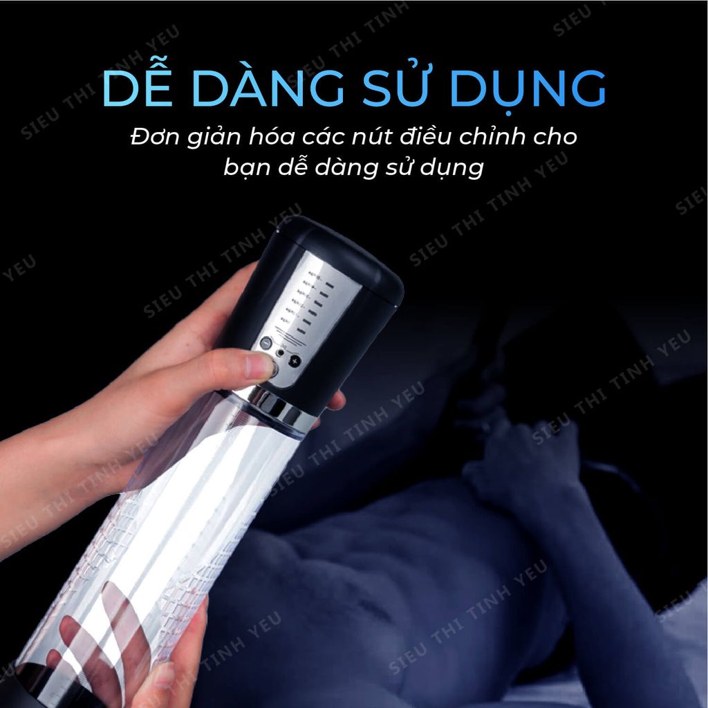 Máy tập dương vật Passion Pump tự động pin sạc