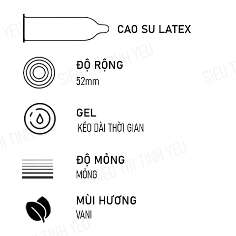 Bao cao su Meleon Delayking Black Honnor kéo dài thời gian Hộp 10 cái