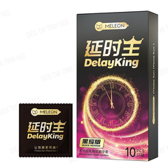 Bao cao su Meleon Delayking Black Honnor kéo dài thời gian Hộp 10 cái