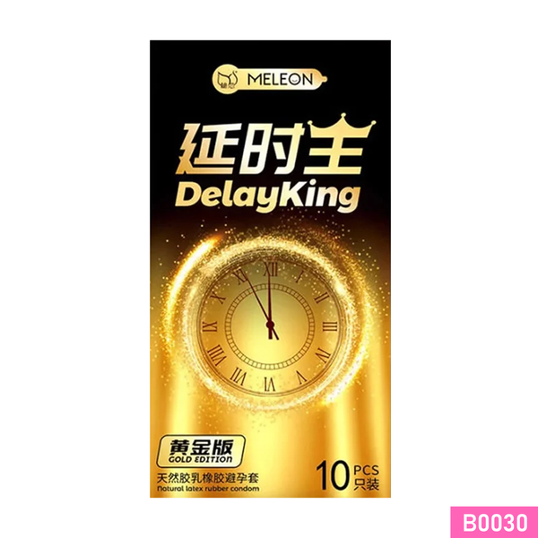 Bao cao su Meleon Delayking Gold Edition kéo dài thời gian Hộp 10 cái