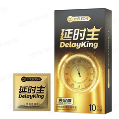 Bao cao su Meleon Delayking Gold Edition kéo dài thời gian Hộp 10 cái