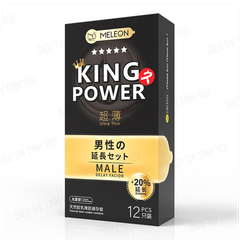 Bao cao su Meleon King Power Ultra Thin siêu mỏng Hộp 12 cái