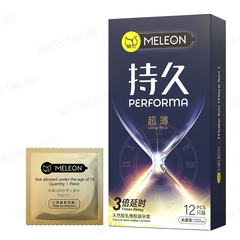 Bao cao su Meleon Performa Ultra Thin kéo dài thời gian siêu mỏng Hộp 12 cái