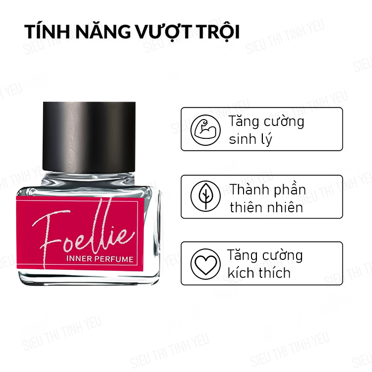 Nước hoa vùng kín Foellie Eau De Bébé màu đỏ chai 5ml