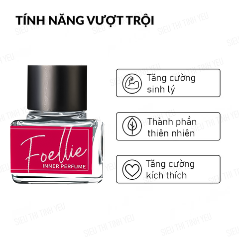 Nước hoa vùng kín Foellie Eau De Bébé màu đỏ chai 5ml