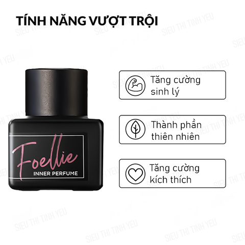 Nước hoa vùng kín Foellie Eau De Bijou màu đen chai 5ml