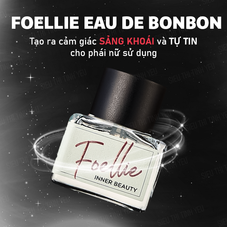 Nước hoa vùng kín Foellie Eau De BonBon màu trắng chai 5ml