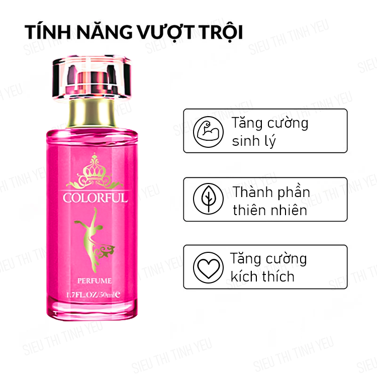 Nước hoa Colorful Perfume cho nữ chai 50ml