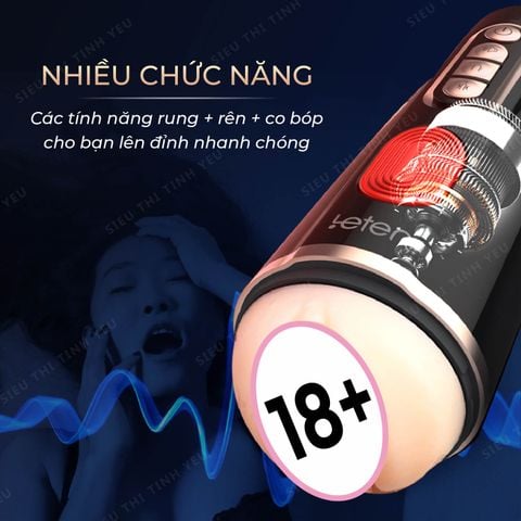 Âm đạo giả Leten Sucking Vibrating Male Masturbator V3 rung thụt đa chế độ pin sạc