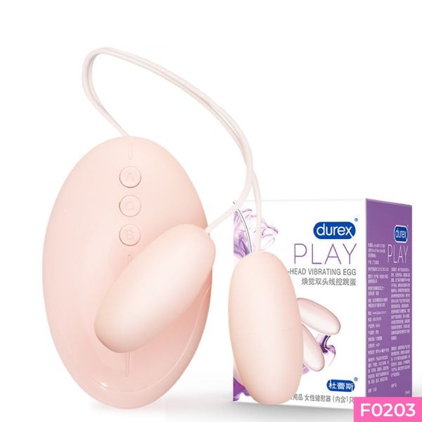 Trứng rung Durex Play Dual-Head Vibrating Egg 2 đầu 12 chế độ rung dùng pin