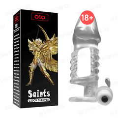 Bao cao su OLO Black Saints dài 12.5cm hở thân có rung dùng pin