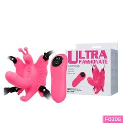 Dương vật giả có dây đeo Baile Ultra Passionate 30 chế độ rung điều khiển từ xa dùng pin