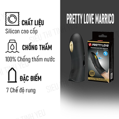 Bao cao su ngón tay Pretty Love Marico 18k Gold rung mạnh pin sạc